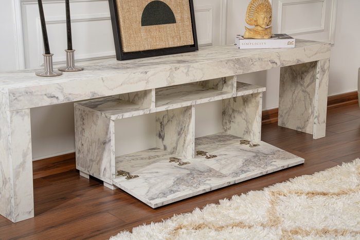 Nordure Enclave - Fressia Marble Soporte de TV